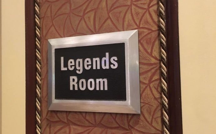 Legends room sign at Bellagio poker room 