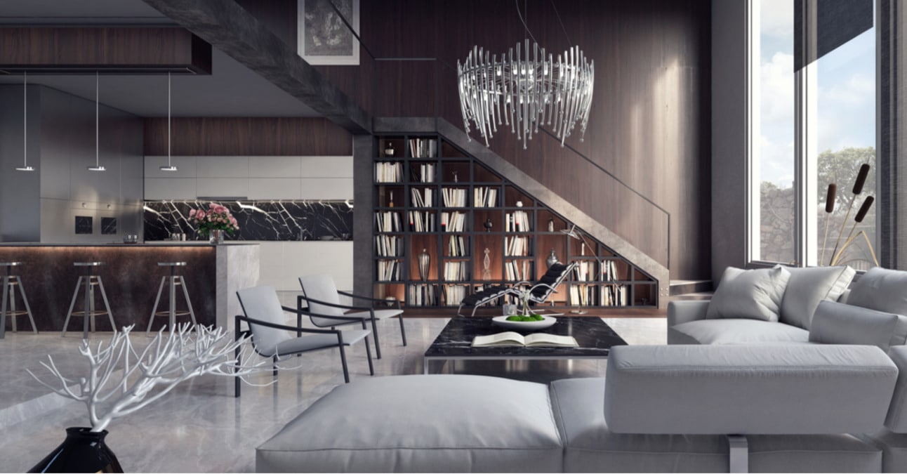 Image of luxury apartment living room