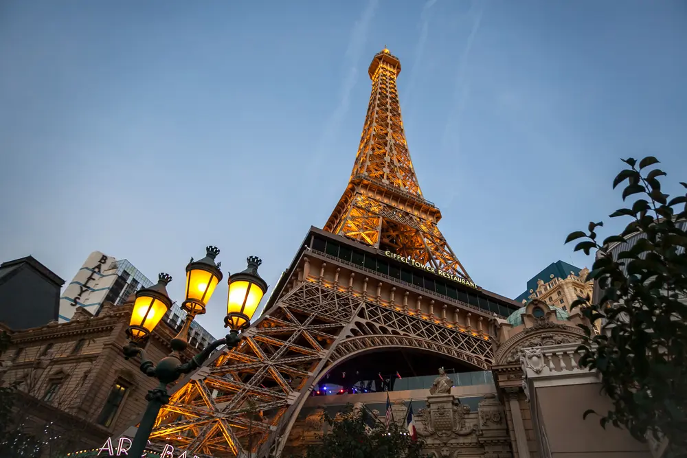 Image of the Eiffel Tower at the Paris Hotel in Las Vegas