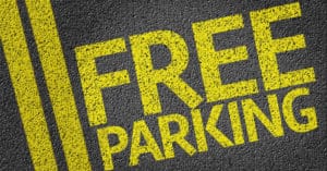 Image of free parking on the street for free parking on the Strip
