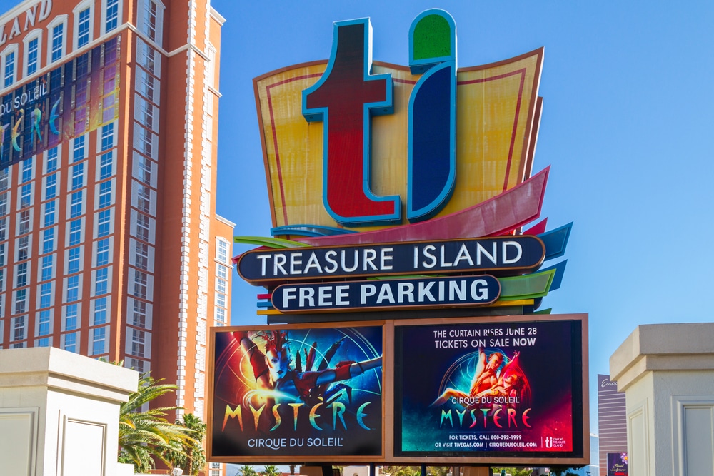 Image of Treasure island free parking on the Strip