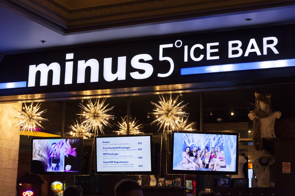 Image of Minus 5 ice bar in the Venetian