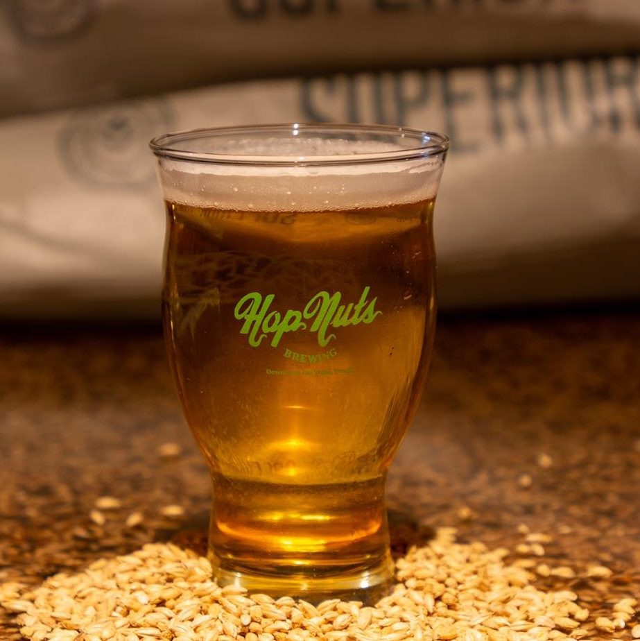 Hop Nuts Brewing glass of beer