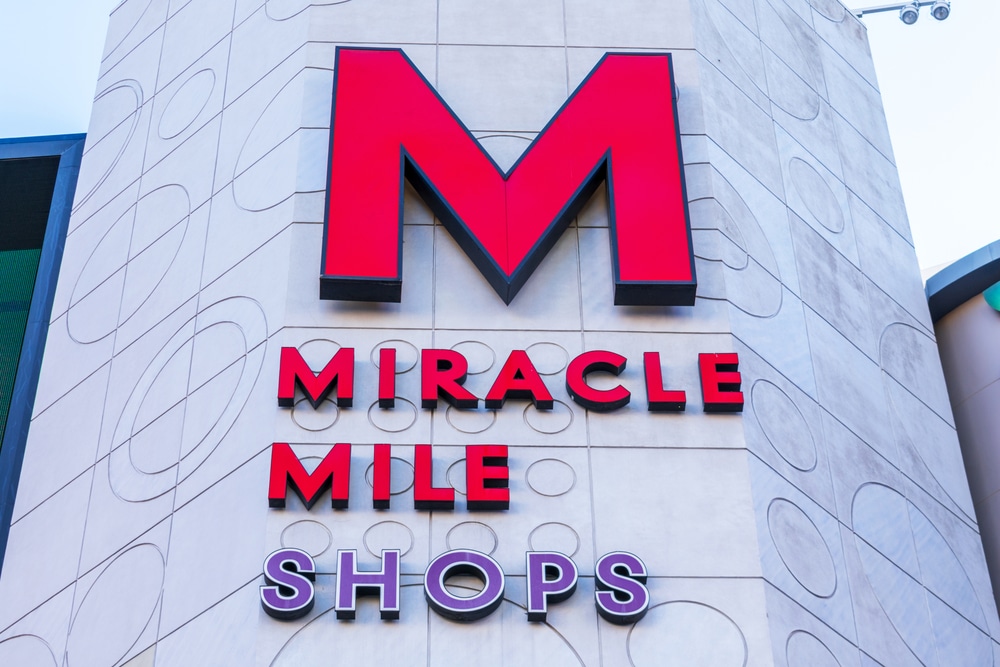 Miracle Mile shops sign in Las Vegas