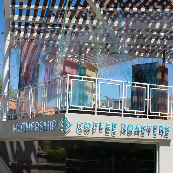 Mothership Coffee, one of the close coffee shops on the Strip