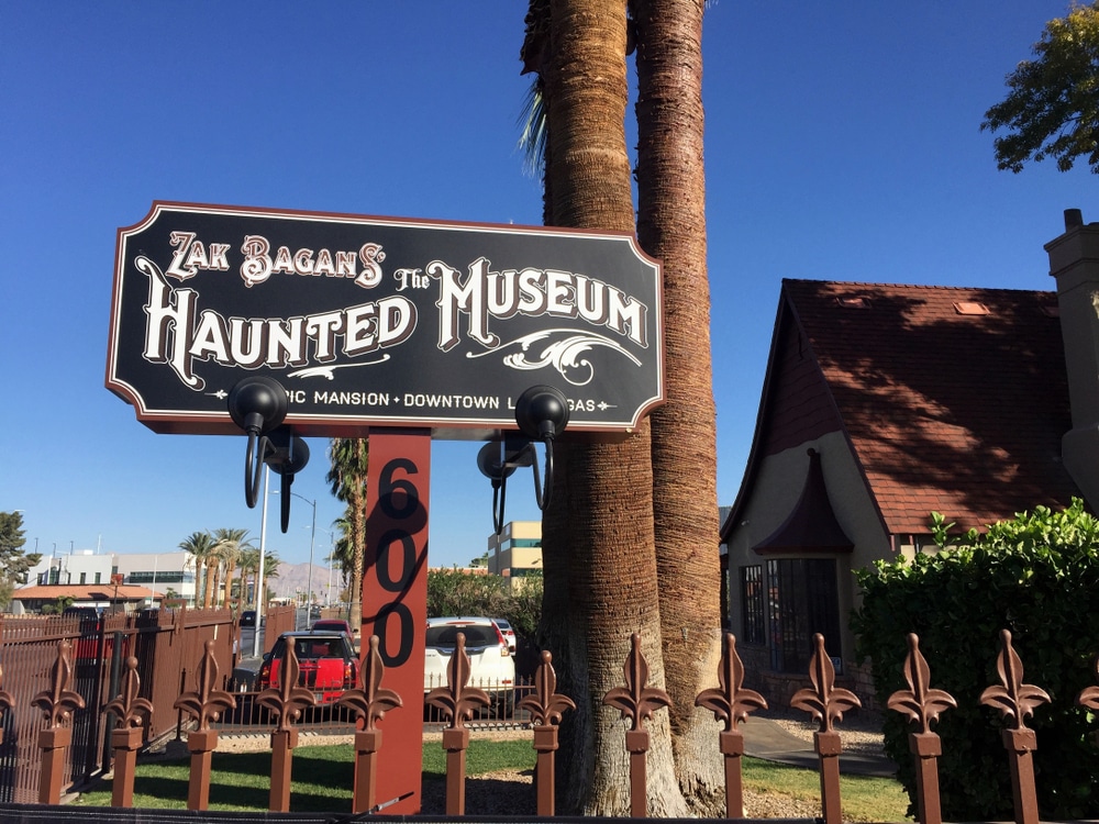 Zak Bagans' Haunted Museum sign