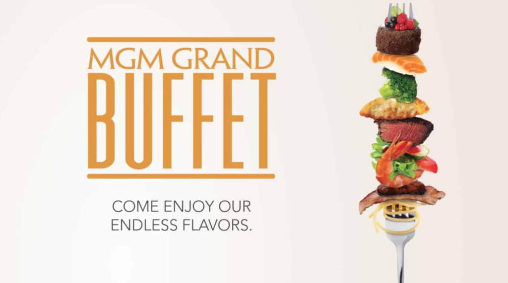 MGM Grand Buffet Come Enjoy our Endless Flavors LOGO