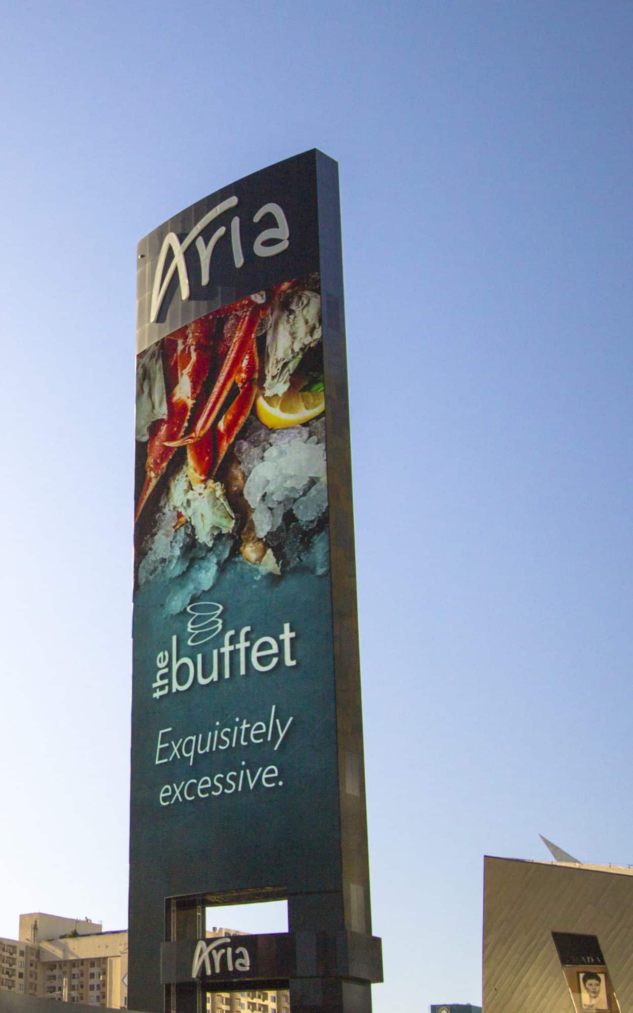 ARIA Buffet sign exterior 