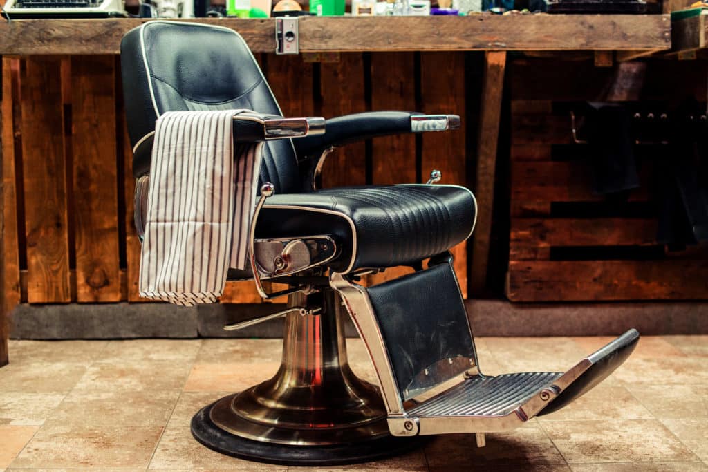 barbershop chair ready for some grooming 