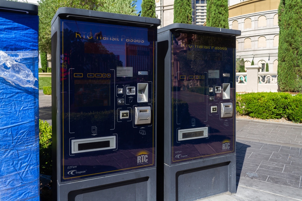 Bus ticket vending machines