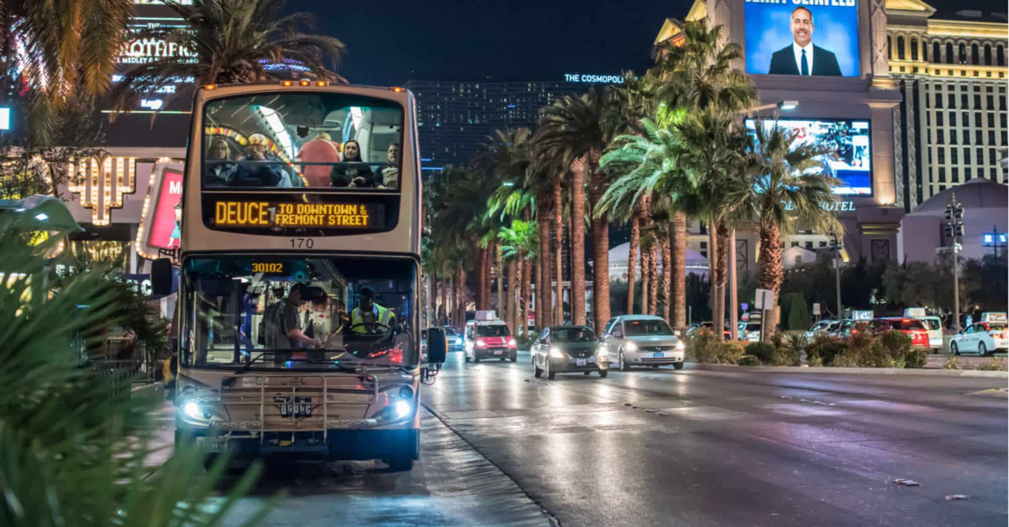 The Deuce, one of the buses on the Strip