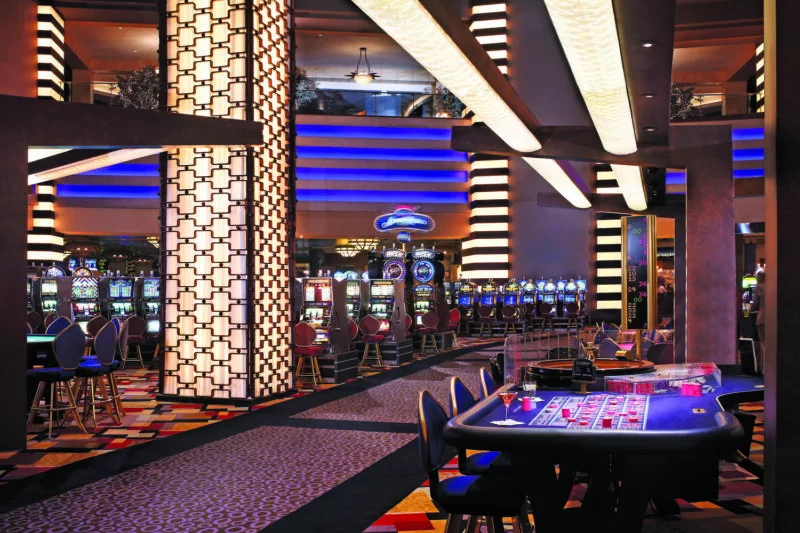 Image of the Planet Hollywood Hotel's casino floor