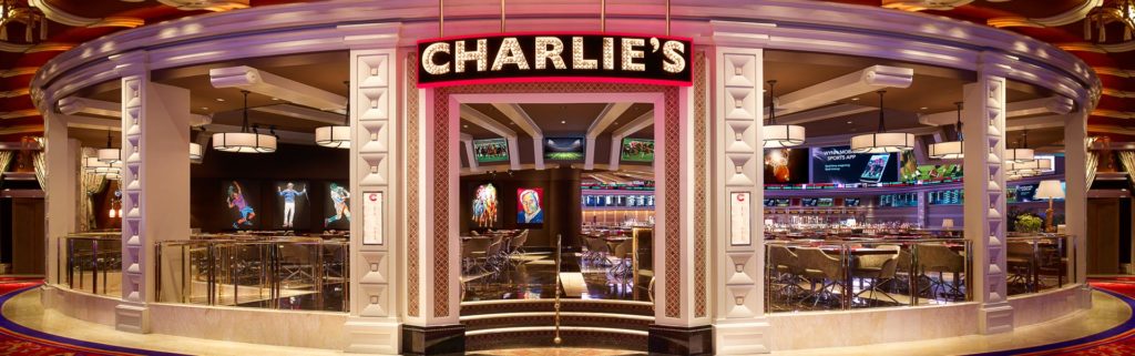 Charlie's Bar & Grill at Wynn entryway sign 