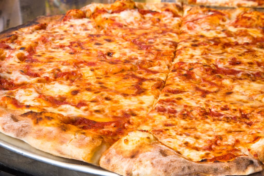 juicy slices of new york-inspired cheese pizza 