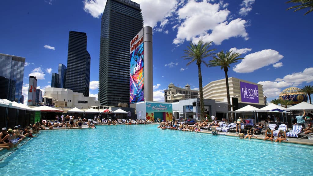 Daytime image of Planet Hollywood Las Vegas Resort & Casino's pool