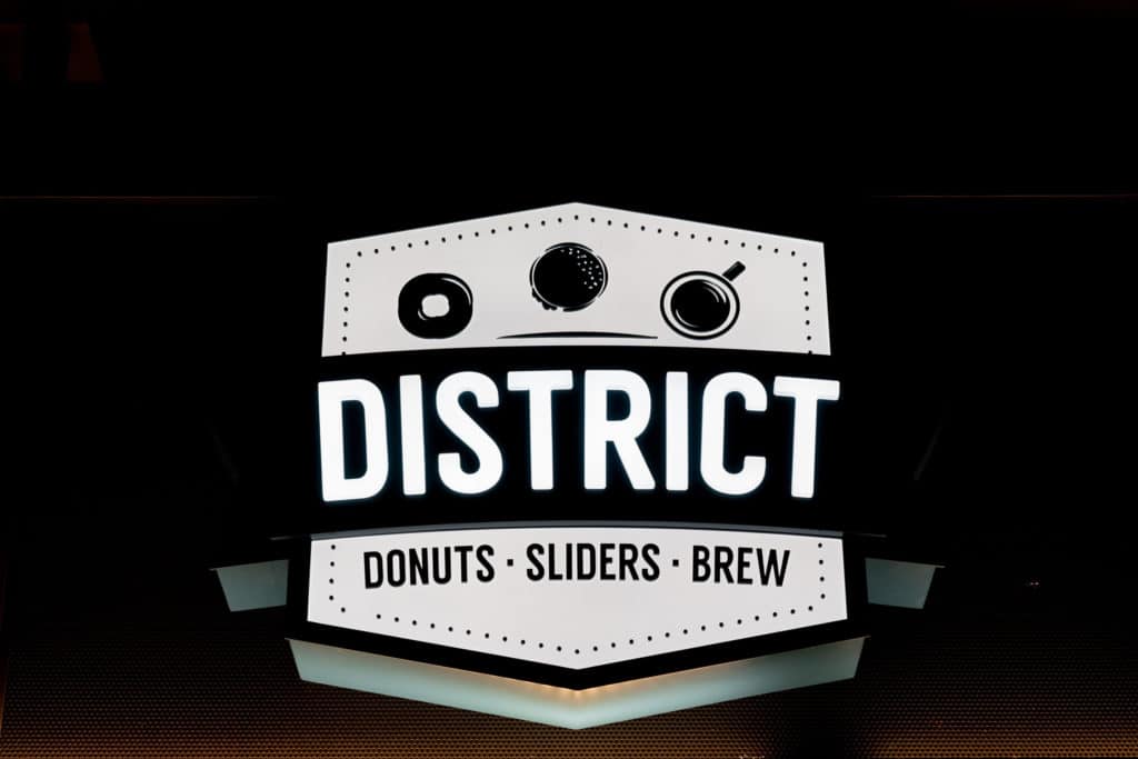 District Donuts. Sliders. Brew. in the Block 16 Urban Food Hall at The Cosmopolitan