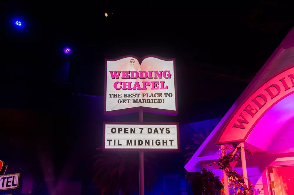 Madame Tussauds wedding chapel sign