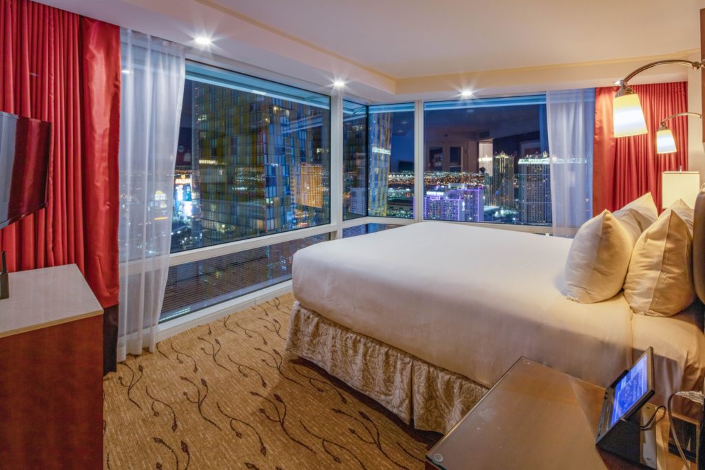 corner suite bed at ARIA