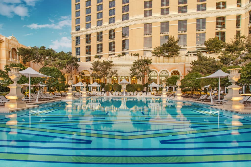 one of the Bellagio's pools