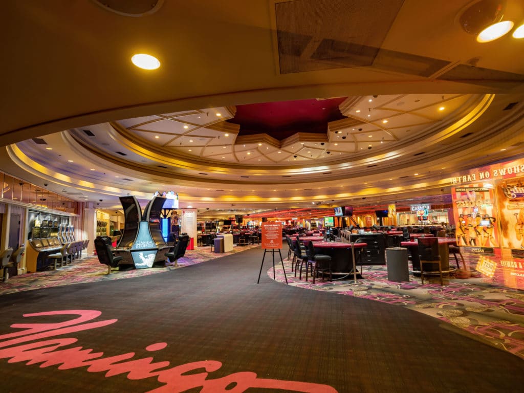 interior of the Flamingo casino