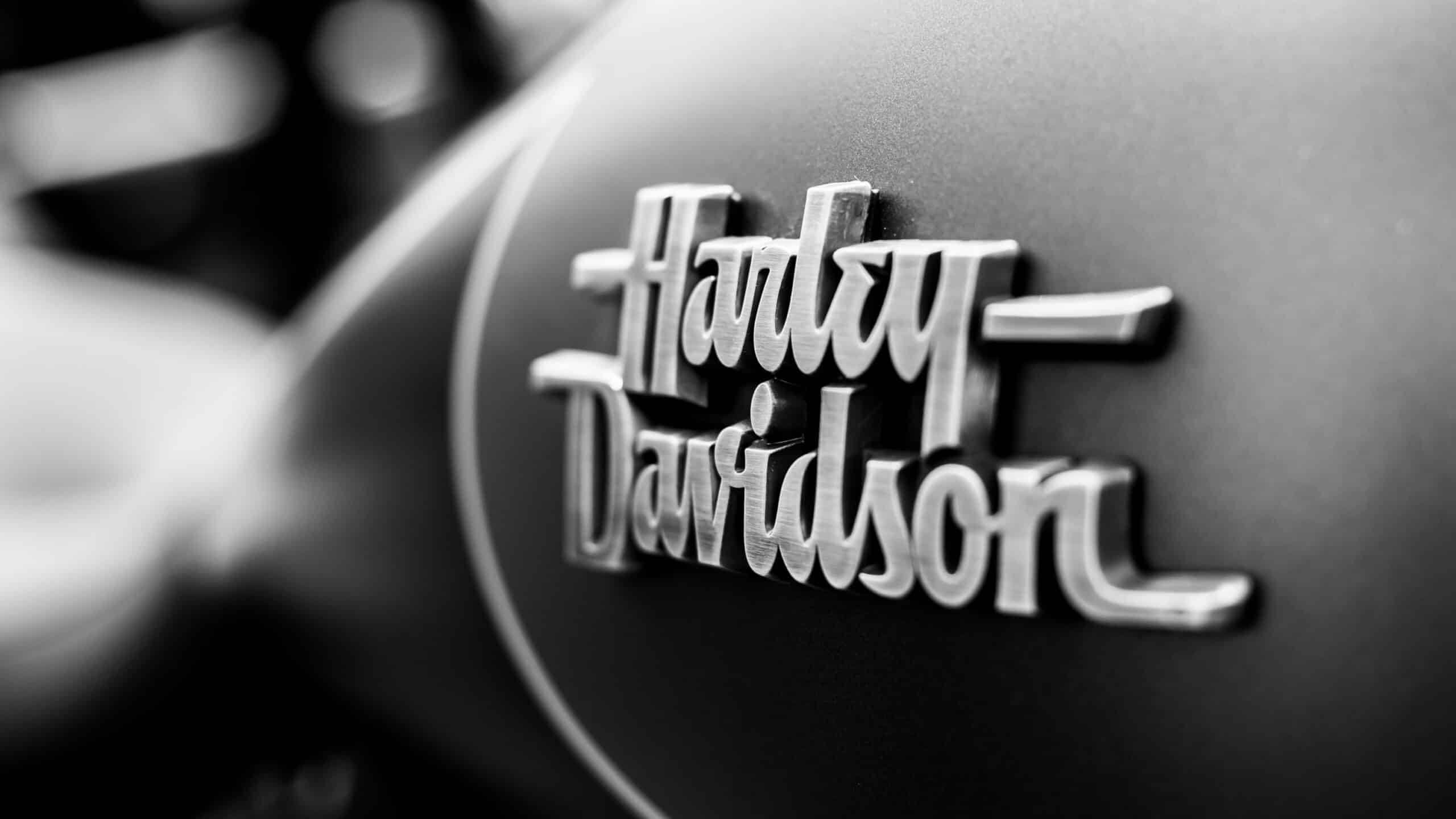 Harley Davidson sign on a bike