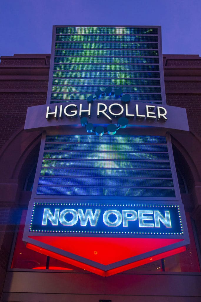 long High Roller sign