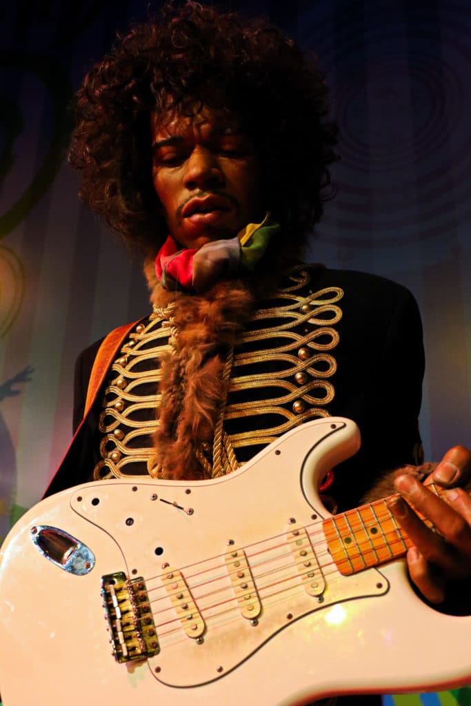 Jimi Hendrix wax figure