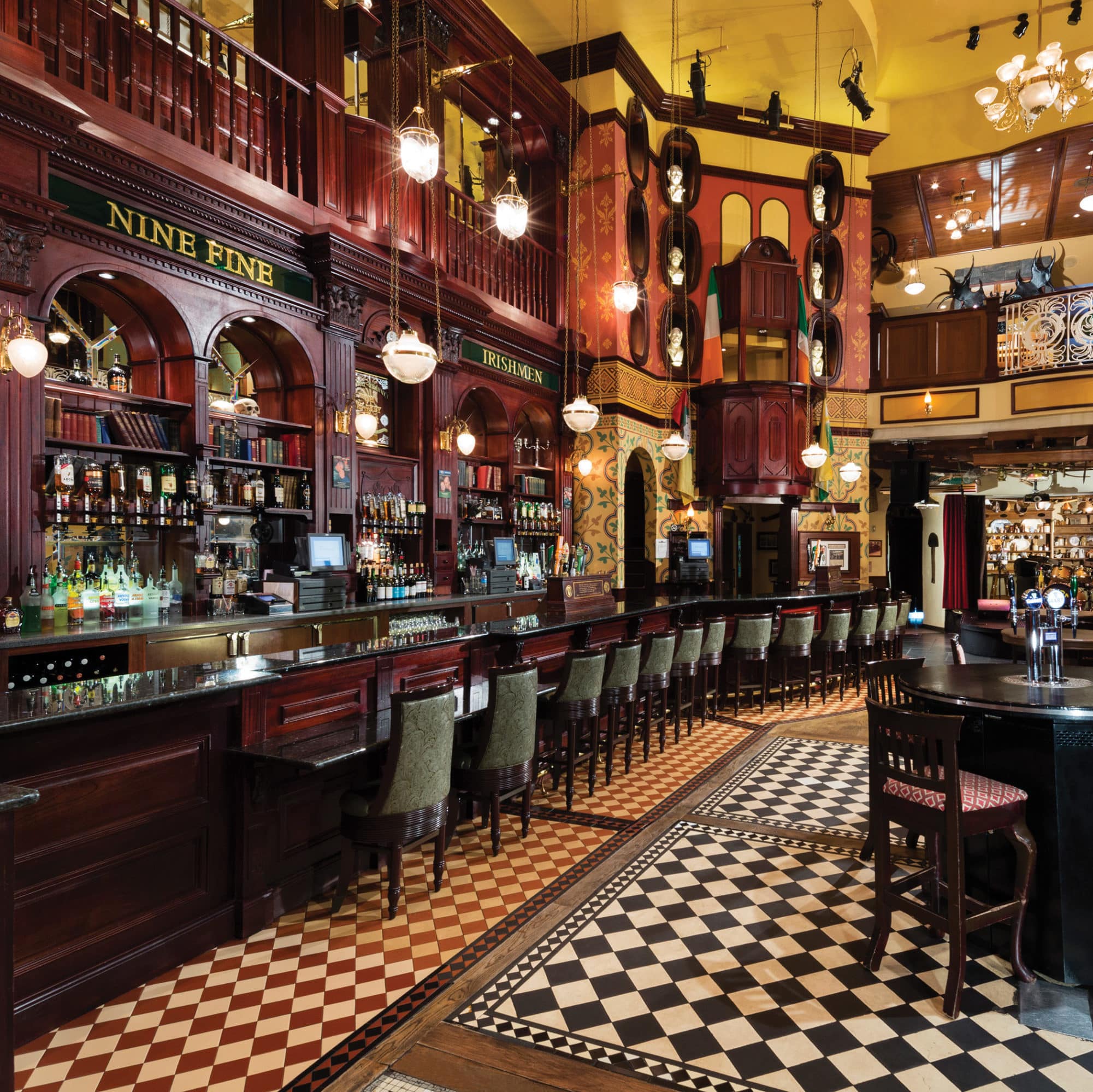 Nine Fine Irishmen bar interior