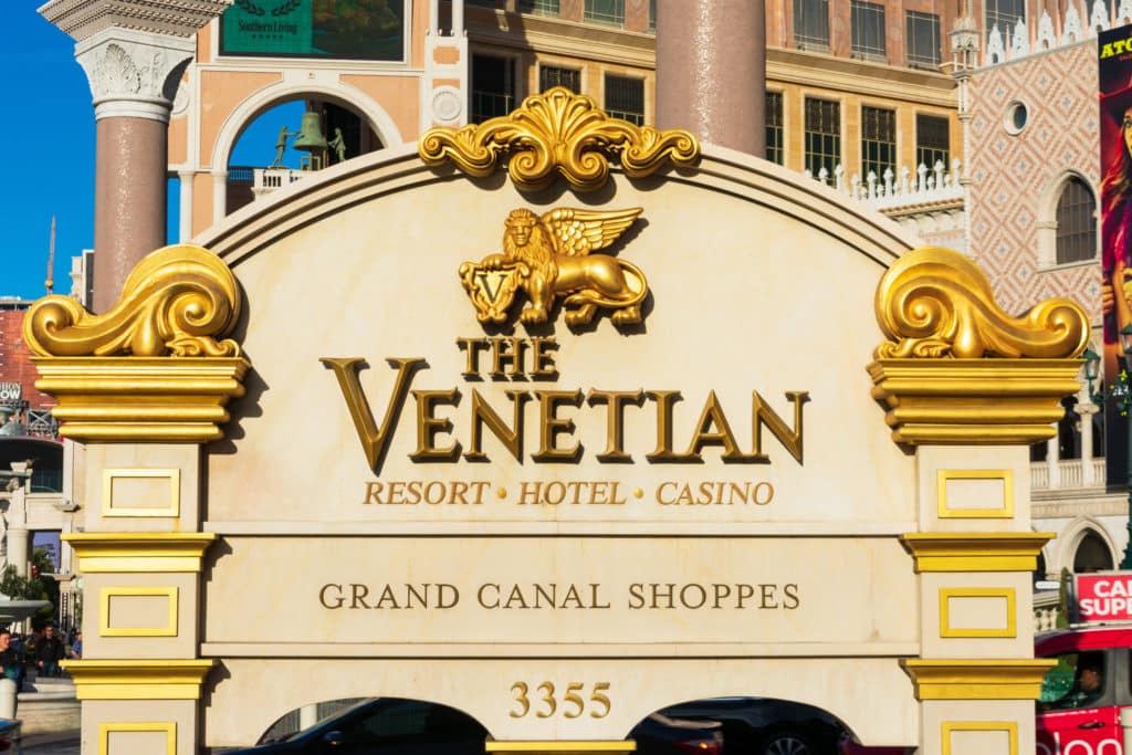 Venetian exterior sign