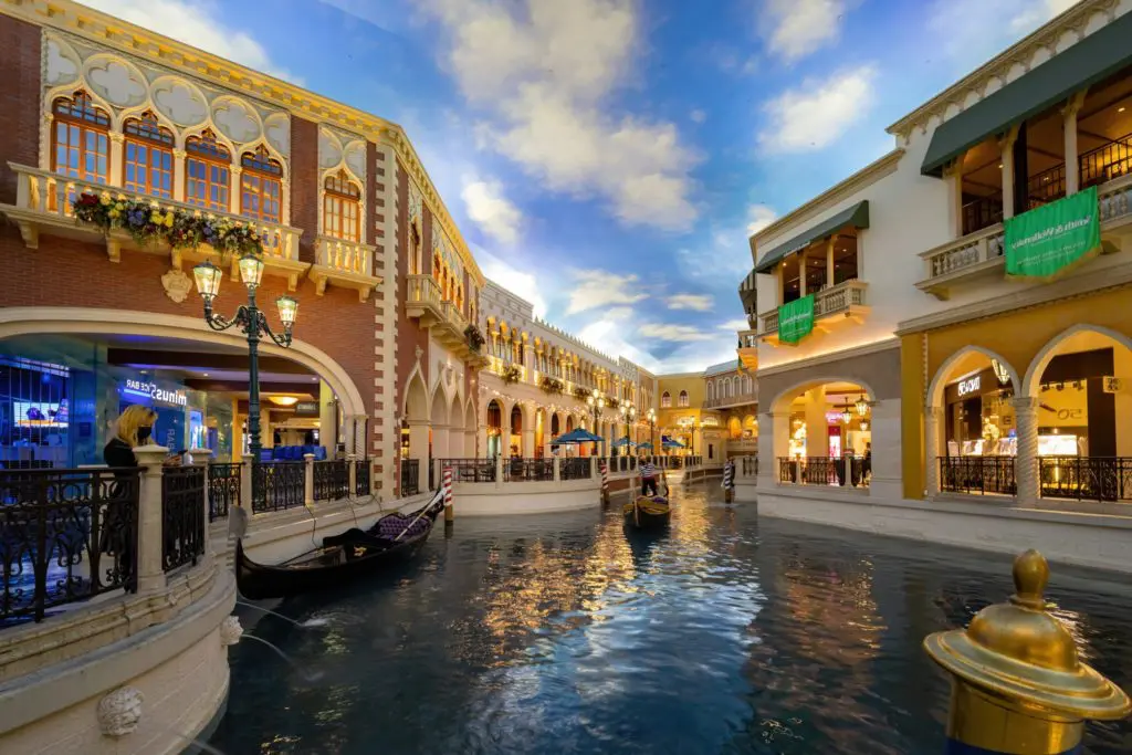interior of Venetian Grand Canal Shoppes