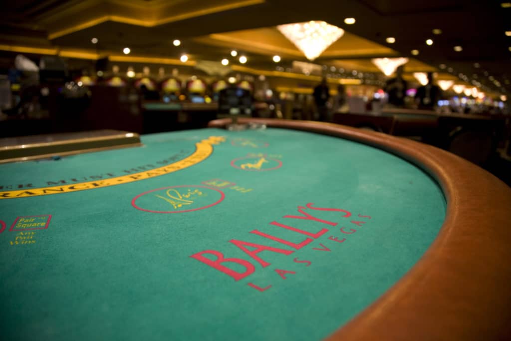 blackjack table of Bally's Las Vegas