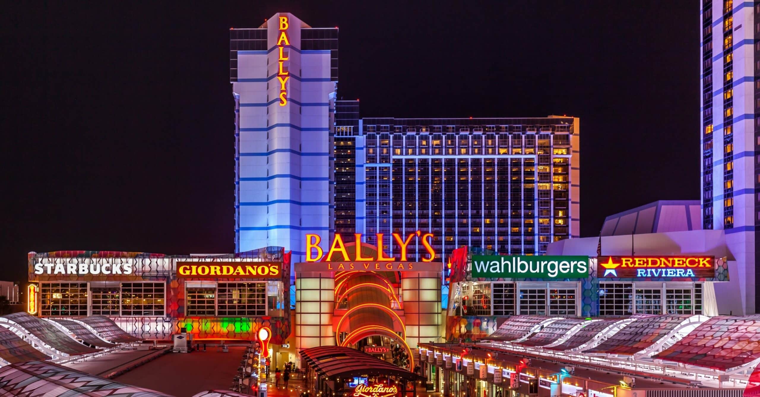 exterior shot of Bally's casino