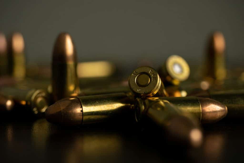 Bullets on a table