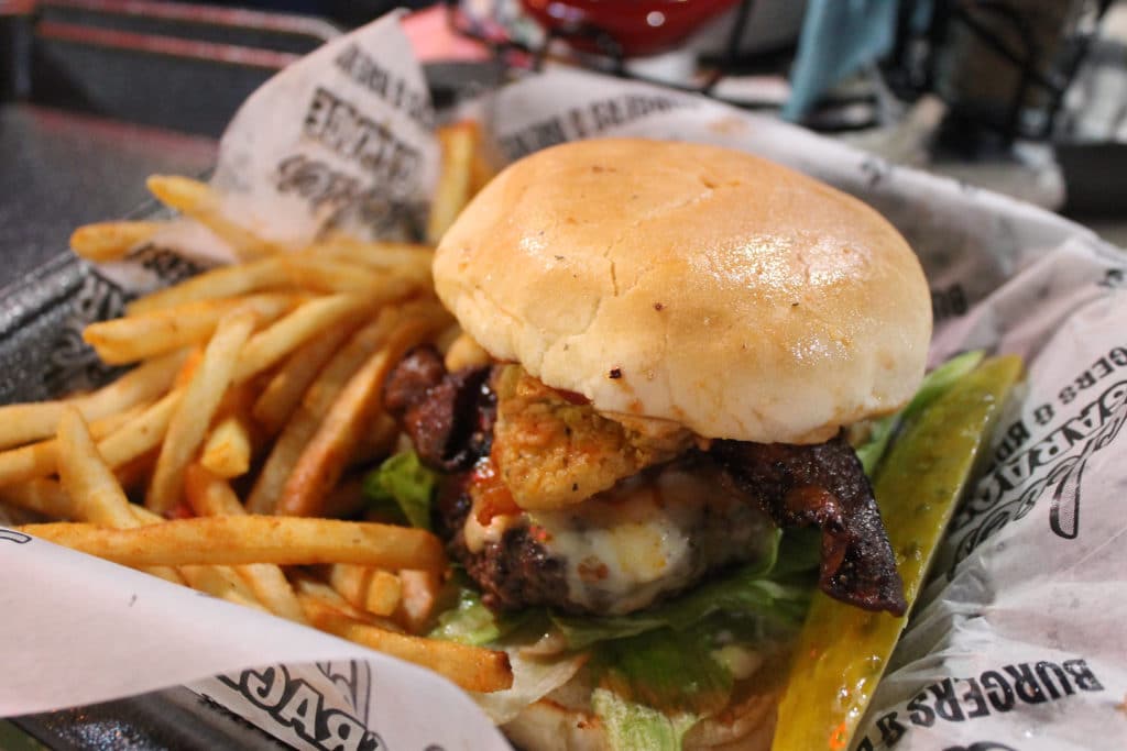 a burger from Sckie's garage in Vegas