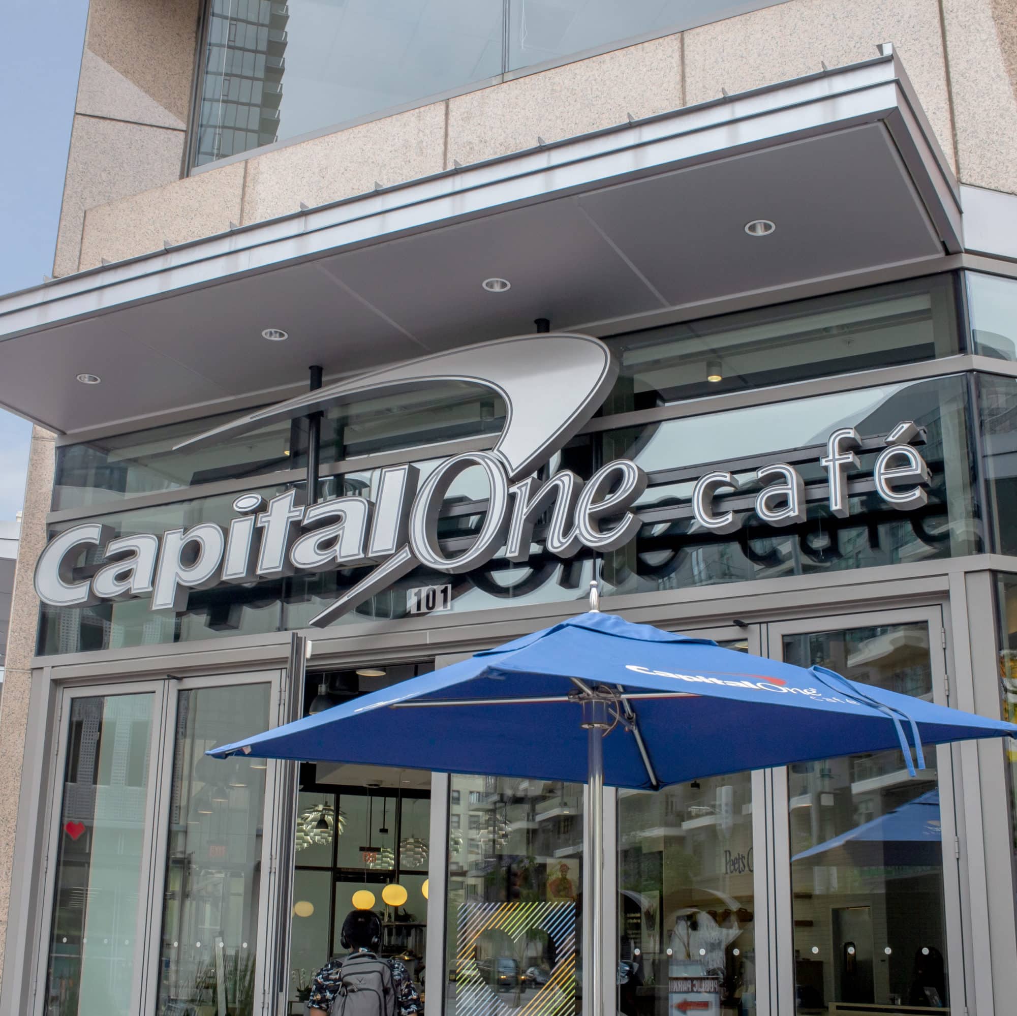 exterior of a Capital One Cafe