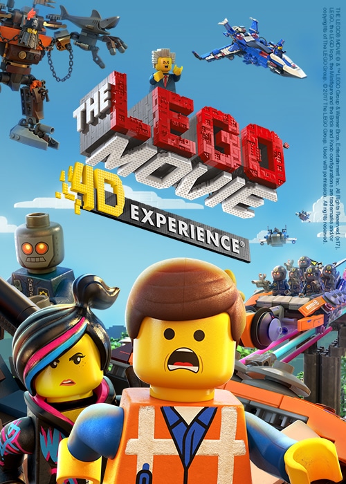 poster for the Lego Movie 4-D experience