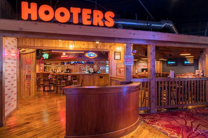 front of Hooters inside OYO Hotel
