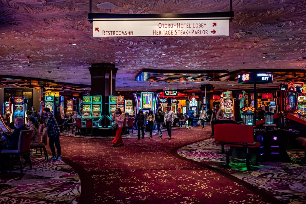 interior of The Mirage casino