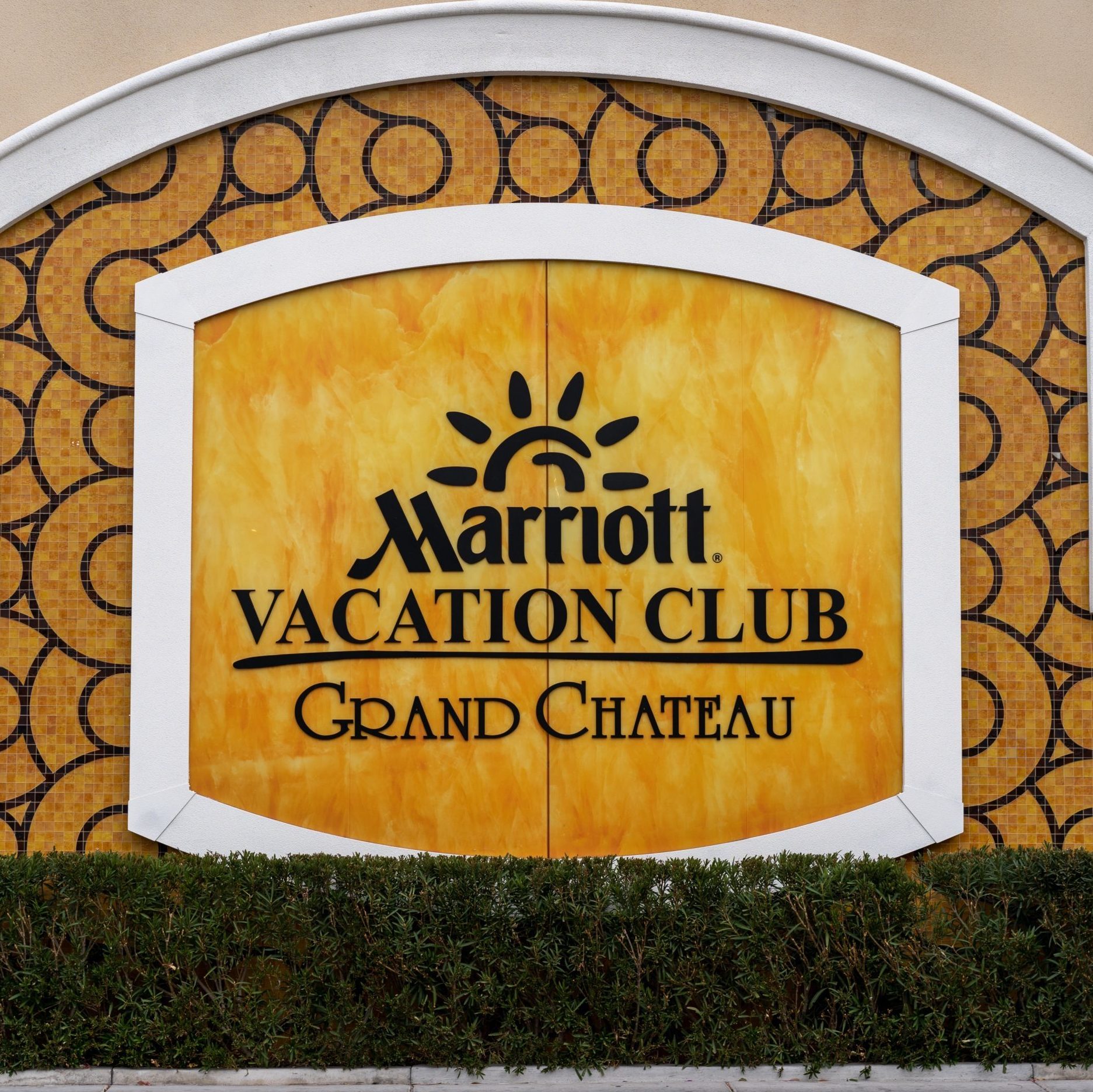 sign for Marriott Grand Chateau Vacation Club