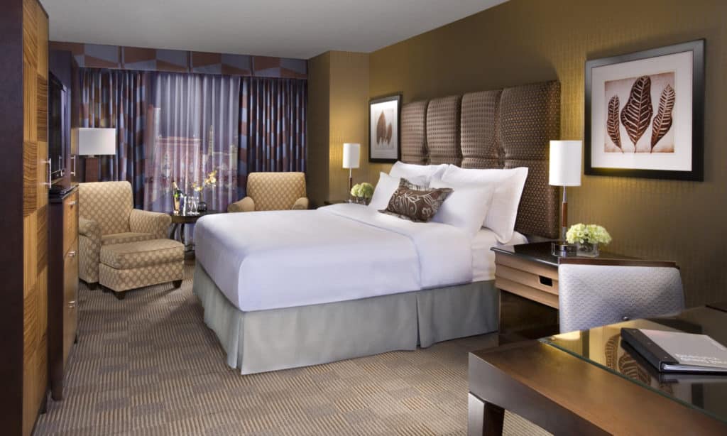 single bed at MGM resort New York-New York