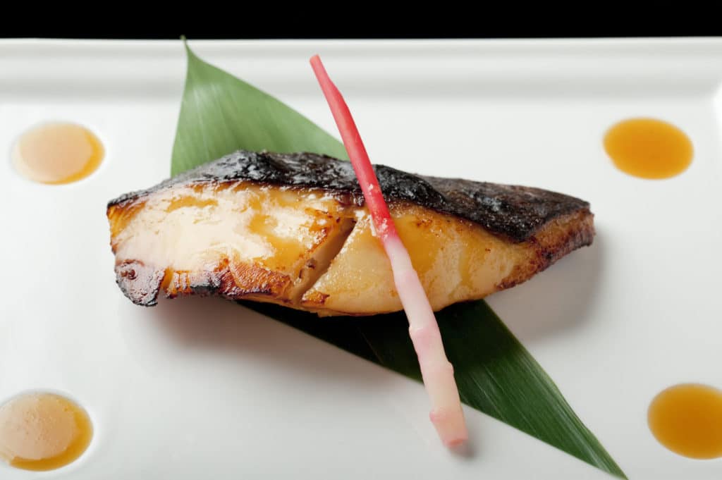 Nobu miso cod, one of the healthy restaurants on the Strip
