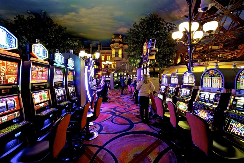slot machines inside Paris Las Vegas