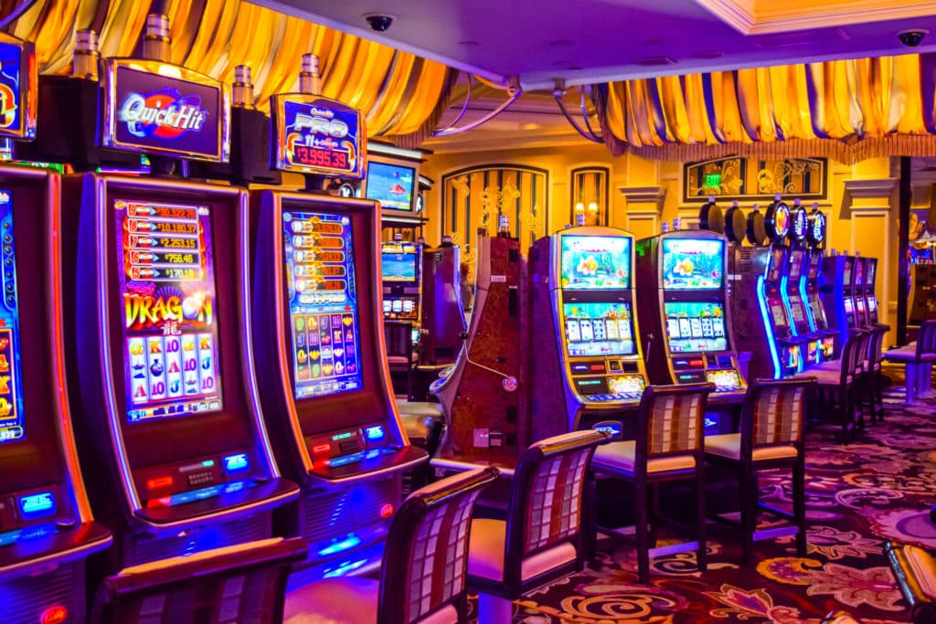 Bellagio Casino with slot machines inside