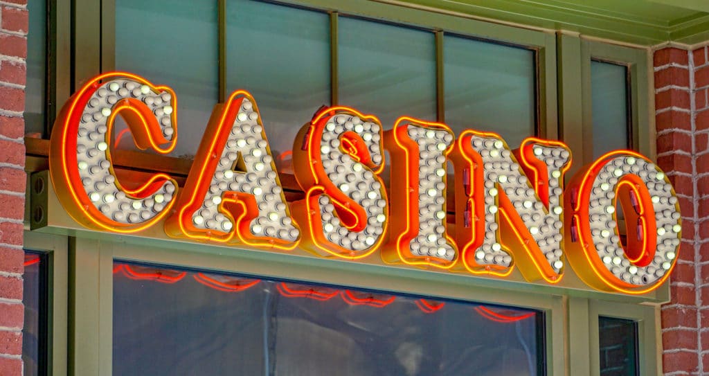 LINQ casino entrance sign