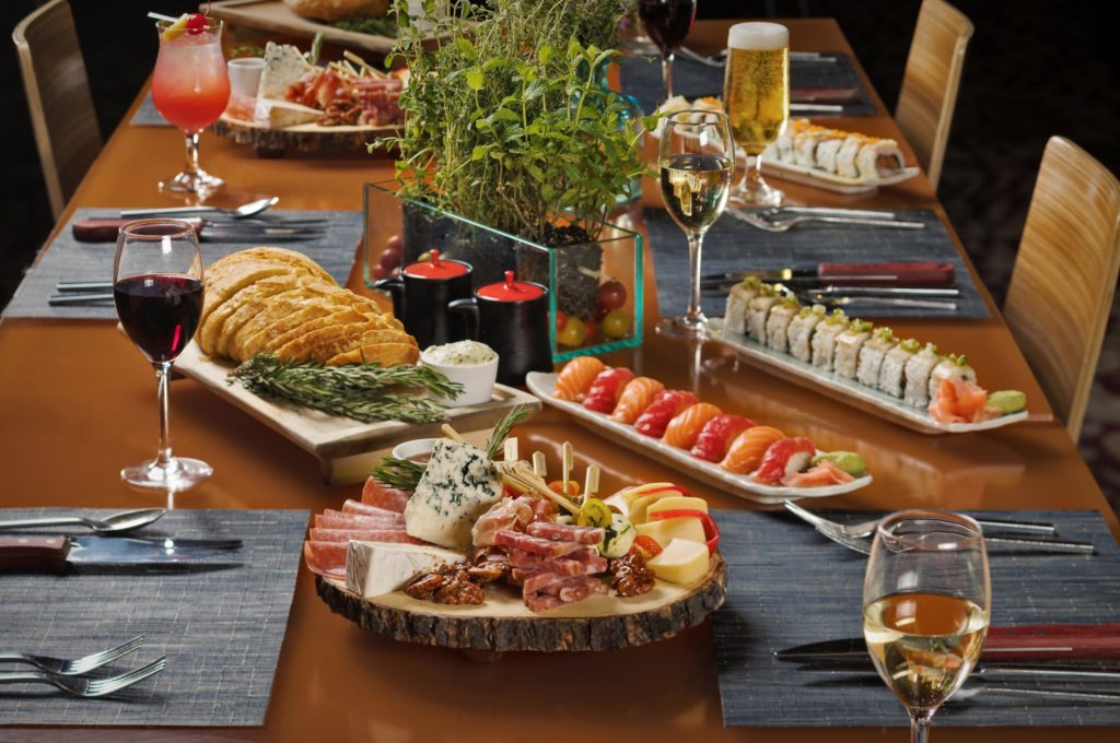 sushi and charcuterie at The Mirage buffet