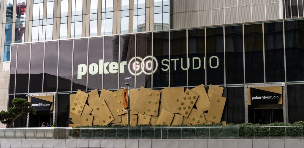 the outside of the Poker GO Studio at ARIA Resort & Casino
