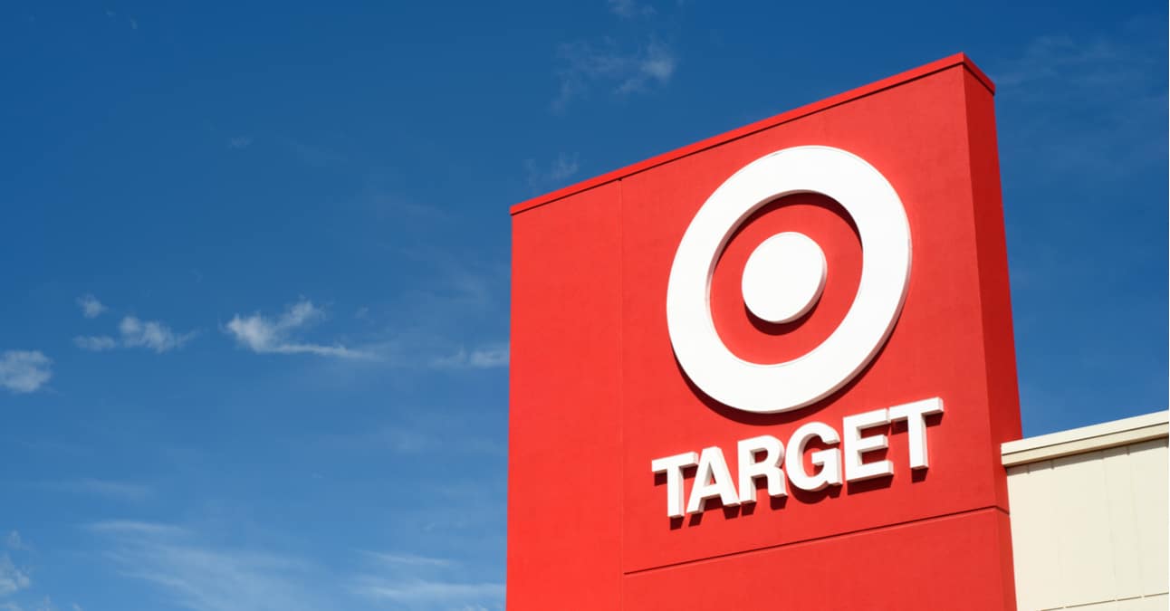 red Target on the Strip sign against the blue sky