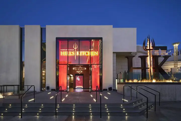 Exterior of Hell's kitchen in Las Vegas