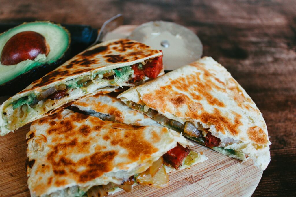quesadillas on a plate
