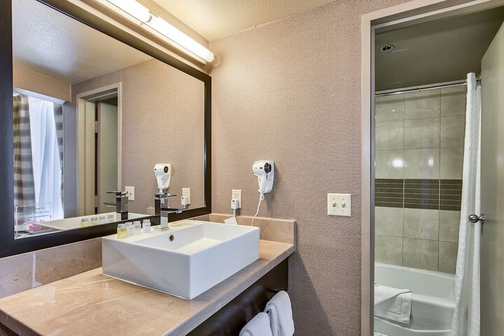 Bathroom from a Plaza Hotel room